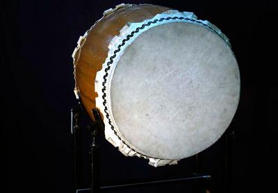 Taiko Drum, Natural Oak Finish Taiko Drum, Natural Oak Finish