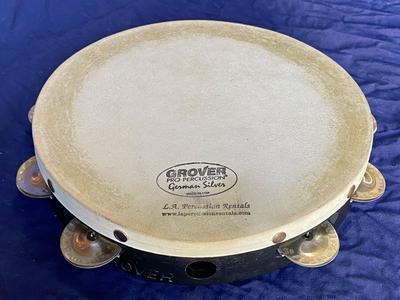 Tambourine, Orchestral, Single-Row German Silver Jingles Tambourine, Orchestral, Single-Row German Silver Jingles