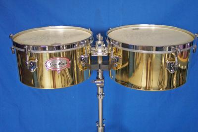 Timbales, Alex Acuna Model, Brass Timbales, Alex Acuna Model, Brass