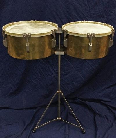 Timbales, Humberto Morales Model, Brass Timbales, Humberto Morales Model, Brass